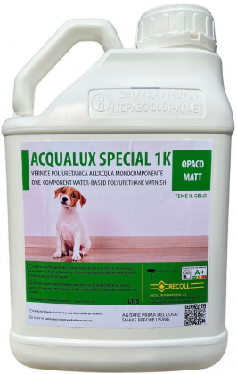 Лак для паркету Recoll ACQUALUX SPECIAL 1K OPACO (MATT) 5л (матовий) фото #1
