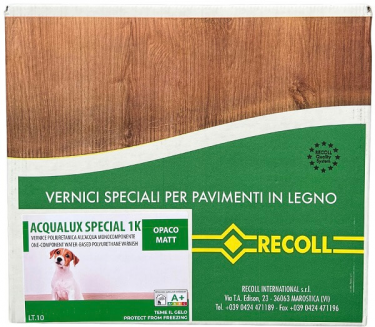 Лак для паркету Recoll ACQUALUX SPECIAL 1K OPACO (MATT) 5л (матовий)