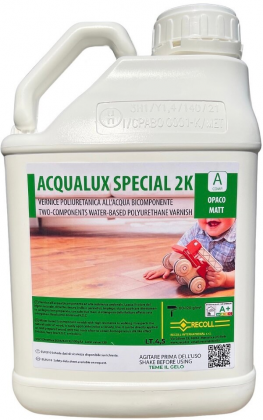 Лак для паркету Recoll ACQUALUX SPECIAL 2K OPACO (MATT) 5(4,5+0,5)л (матовий) фото #1