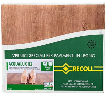 Лак для паркета Recoll ACQUALUX SPECIAL H2 OPACO (MATT) 5(4,5+0,5)л (матовый)